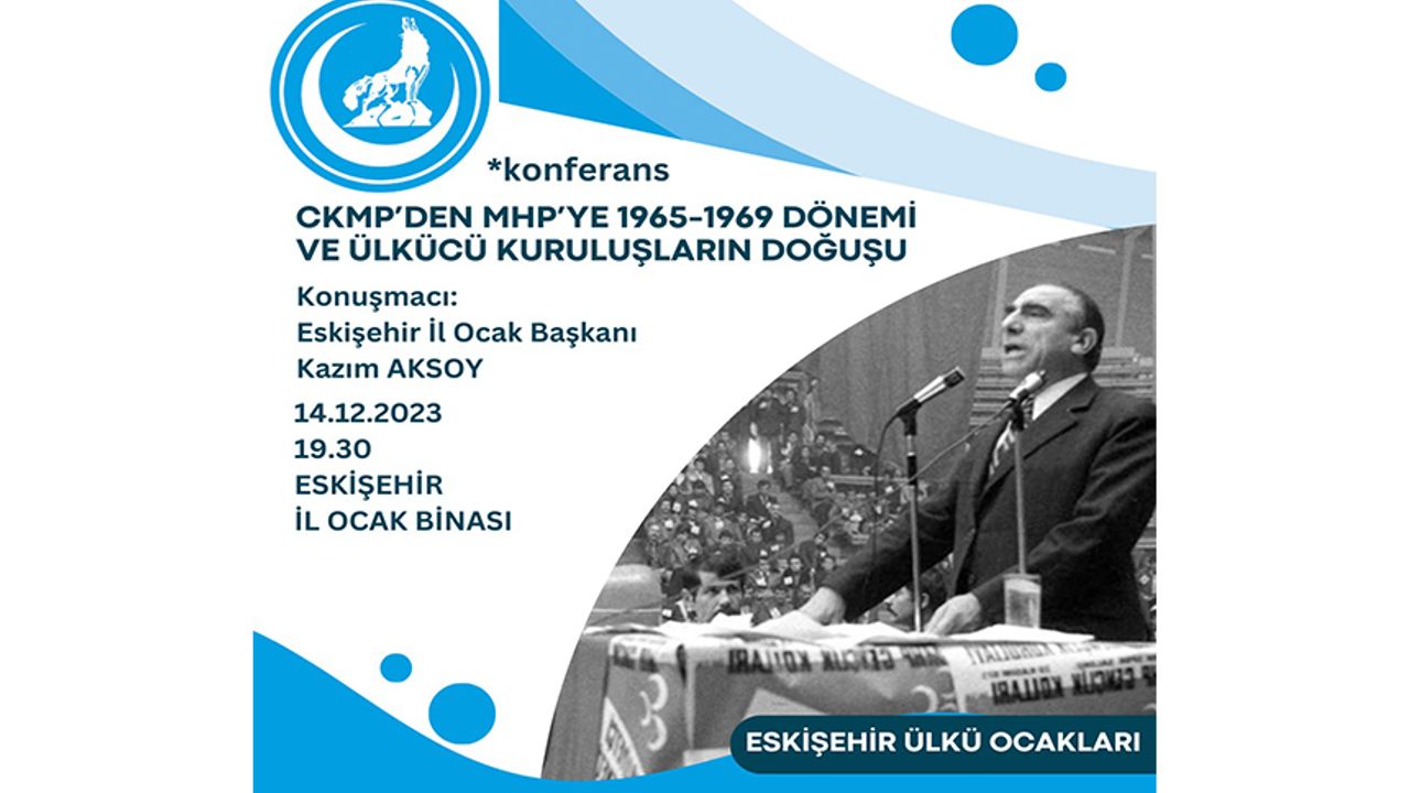 "CKMP'DEN MHP'YE 1965-1969 DÖNEMİ VE ÜLKÜCÜ KURULUŞLARIN DOĞUŞU."