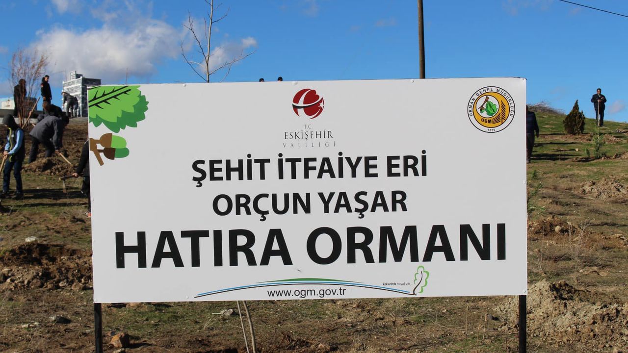 Şehit İtfaiye Eri Orçun Yaşar'a Vefa Ormanı.