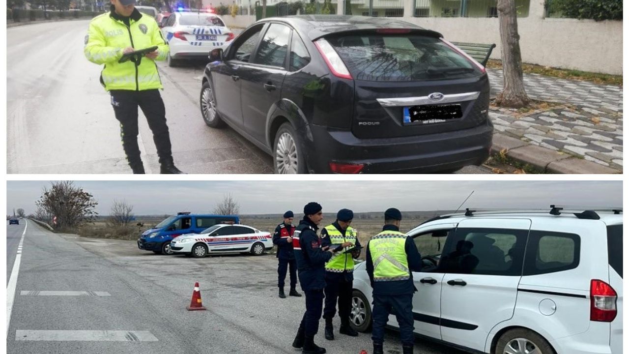 Eskişehir Emniyet Müdürlüğü ve Jandarma Komutanlığı trafik denetimlerine devam ediyor.
